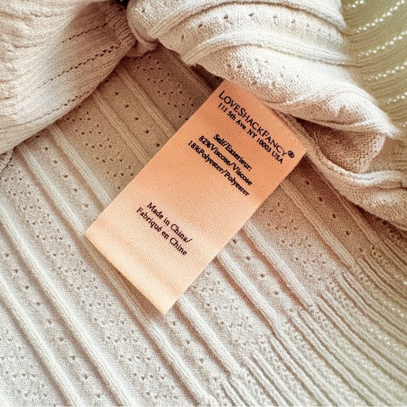 NWT LoveShackFancy Martti Stretch Pointelle Cardigan Eau De Nil Green | S - Picture 11 of 11